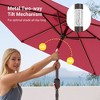 Sonkuki 7.5 ft Outdoor Patio Market Umbrella w/ Crank, Push Button Tilt,  UV-Resistant Canopy - 3 of 4