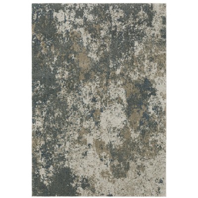 Oriental Weavers Alton 531L9 Teal/ Grey Indoor Area Rug - 6'7" x 9'6"