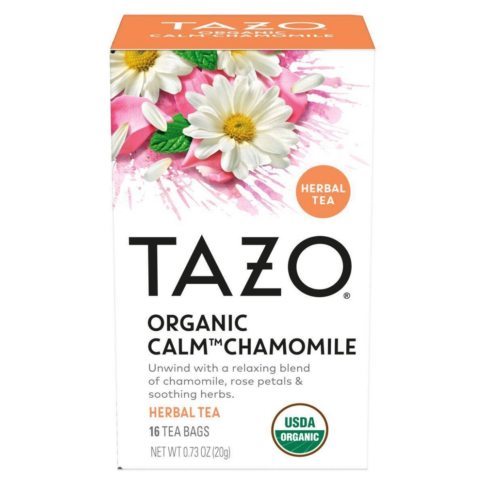 TAZO TB Organic Calm Chamomile - 16ct: Non-Caffeinated