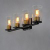 Maxim Lighting Sleek 4 - Light Vanity in  Antique Brass/Black - 2 of 4