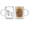 JoyJolt Disney Mickey and Pluto Glass Mugs - Set of 2 Double Wall  Tea Glass Coffee Cups - 13.5 oz - 2 of 4