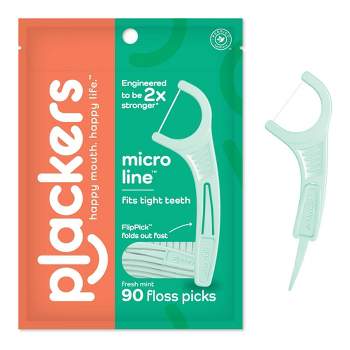 Plackers Mint Dental Flossers - 90ct