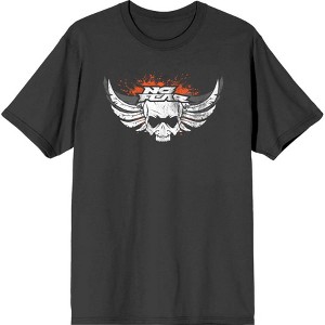 No Fear Skull With Wings Logo Adult Crew Neck Short Sleeve Tee - 1 of 2