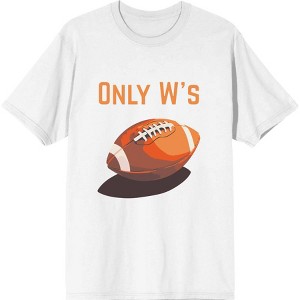 Only W's American Football Adult Crew Neck Short Sleeve Tee - 1 of 2