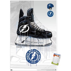 Trends International NHL Tampa Bay Lightning - Drip Skate 21 Unframed Wall Poster Prints - 1 of 4