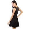Artyska Women's Elegant Floral Lace Boatneck Sleeveless Cocktail Party Mini Dress - 2 of 4