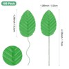 Unique Bargains Artificial Silk Wire Single Flower Leaves for DIY - 3 of 4
