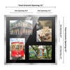 PosterPalooza | Stainless Steel Silver Wood Finish Collage Frame - Black Mat, 20 Frame Sizes, UV Acrylic - 2 of 4