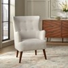 angelo:HOME Jane Traditional Upholstered Accent Chair Linen - 4 of 4