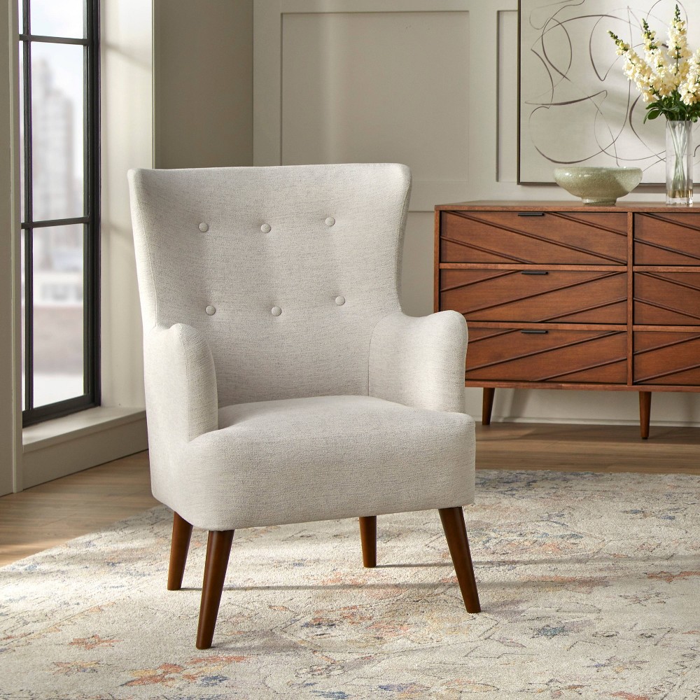 Photos - Coffee Table angelo:HOME Jane Traditional Upholstered Accent Chair Linen