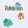 Boys' - Pokémon - Gen 1 Bulbasaur, Charmander, Squirtle   White Or Cream Only Short Sleeve Graphic T-Shirt - 2 of 4