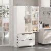 72" Modern Kitchen Pantry Cabinet with 2 Large Drawers & 8-Door Spice Rack, Storage Cabinet for Dining room or living room-Maison Boucle - 3 of 4