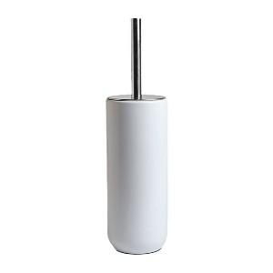 Moda at Home 14"x3.5" Kanata Toilet Bowl Brush White - 1 of 2