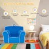 Infans Kids Sofa Toddler Foam Filled Armchair w/ Velvet Fabric Baby Perfect Gift Blue - 4 of 4