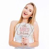 Big Dot of Happiness It's Twin Girls - Pink and Rose Gold Twins Baby Shower Photo Booth Props Kit - 20 Count - 3 of 4