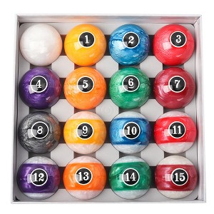 GSE 2-1/4" Pearl Style Billiards Pool Ball Set, 2.25-Inch Regulation Size Pool Balls - 1 of 4