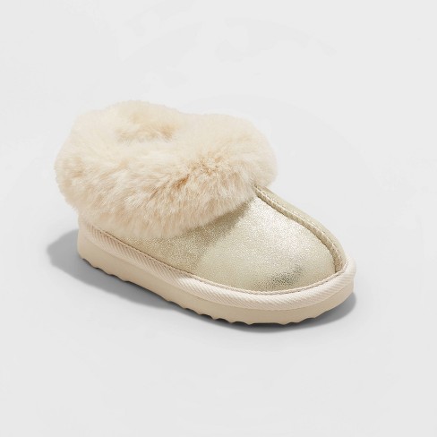 Gold slippers for on sale toddlers