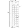 Acekool Tall Shoe Cabinet with 30 Compartments, Shoe Rack Organizer for Entryway, Closet, Bedroom, Hallway, 24.4L x 12.9W x 73.8H - 2 of 4