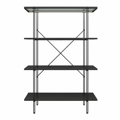 Realrooms Vance 4 Shelf Bookcase Black Oak Target   GUEST 4246c64e C323 4c42 A6ad C6b7b34832a2