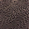 KWPZQEB Round Pouf Ottoman, Knitted Pouf Foot Stool, Cotton Braid Cord Foot Stool Footrest Accent Seat for Living Room, Bedroom, Kids Nursery - 4 of 4
