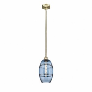 Vaz - 1 Light Stem Hung Mini Pendant In Industrial Style-9.38 Inches Tall and 8 Inches Wide - 1 of 1