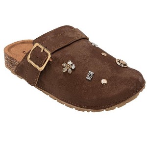 bebe Girls' Clog Slippers - Slip-On Footbed Clogs for Girls with Buckle Strap, Casual Comfy Shoes for Little Kid/Big Kid/Toddler - 1 of 4