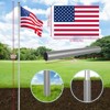 Karl Home 30ft Silver Sectional Aluminum Alloy Flag Pole Kit - 2 of 4