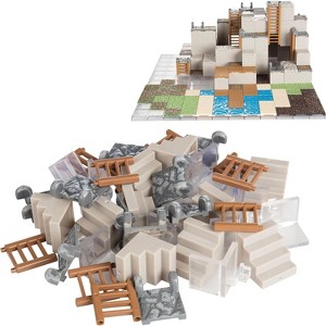 Monster Adventure Terrain- 40pc Painted Ladders and Stairs Bulk Set- Stackable 3-D Tabletop Customizable World Builder Compatible w All RPG Games - 1 of 4