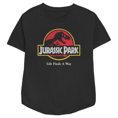 Officially Licensed Jurassic Park Distressed Logo T-Shirt - Big & Tall Sizes 3XL, 4XL, 5XL