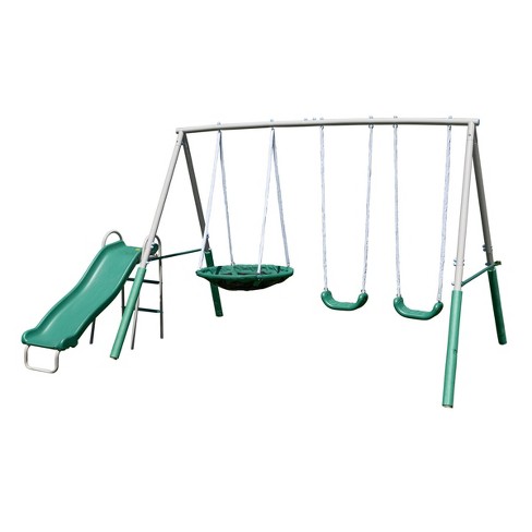 Swing set hot sale with saucer