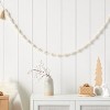 6' Wood Beaded Christmas Garland with Gold Tassels White/Natural - Wondershop™ - image 2 of 2