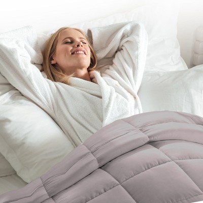 Twin Gray Down Alternative Microfiber Comforter