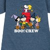 Girls' - Peanuts - Boo Crew Graphic Short Sleeve Fleece Dress - 2 of 4