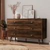 ORRD 6-Drawer Dresser, Wood Storage Cabinet with Black Handles, Farmhouse Chest for Bedroom & Living Room - 2 of 3