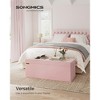 SONGMICS Storage Ottoman Bench Folding Storage Footrest 2 Extra Storage Boxes Hold up to 660 lb - 2 of 4