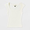 Women's Slim Fit Square Neck Ribbed T-Shirt - Universal Thread™ - 4 of 4