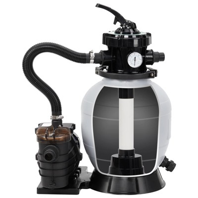 13" Sand Filter Pump - 2Lb Filter Ball, 3434GPH 3/4HP Pool Sand Filter for Above Ground and Inground Pool Up to 8500 Gallons