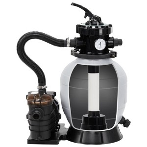 13" Sand Filter Pump - 2Lb Filter Ball, 3434GPH 3/4HP Pool Sand Filter for Above Ground and Inground Pool Up to 8500 Gallons - 1 of 4