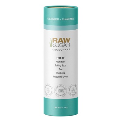 Raw Sugar Cucumber + Chamomile Aluminum Free Deodorant - 2oz