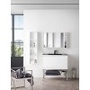 James Martin Vanities Milan 35.4" Square Cube Mirror, Glossy White - 2 of 2