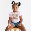 The Juniper Shop Let's Go Camping Van Toddler Short Sleeve Tee - 4T - Pink - 3 of 4