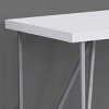 INFURNIC Desks 48"L Modern Laptop Desk with Sturdy Metal Legs and Stylish Laminate Top for Small Spaces, White, 47.25"*22"*30" - 2 of 4