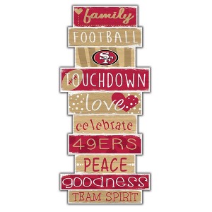 NFL San Francisco 49ers 24" Celebrations Stack Sign - 1 of 3