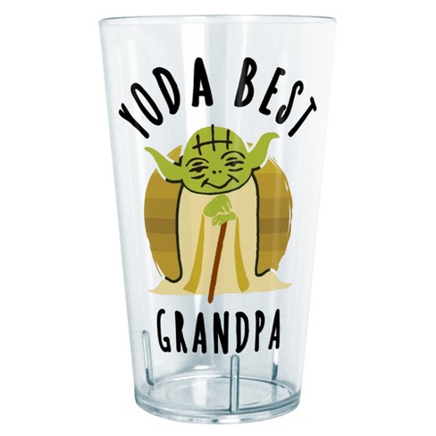 Star Wars Yoda Best Grandpa Cartoon Tritan Drinking Cup - Clear - 24 oz.