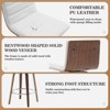 Bekrvio 26" Counter Height Bar Stools - PU Leather Swivel, L Shape Back, Upholstered, Mid-Century Modern Chairs for Kitchen Counter Island - 4 of 4