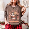 I Did It All For The Cookies Santa - Women's Garment Dyed Long Sleeve Graphic T-Shirt - 3 of 4