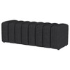 Kumasinova Modern Ottoman Bench – 54.25"W Fabric Upholstered Bed Bench, Small Round Legs, Tufted Accent Entryway Bench & Foot Stool - 2 of 4