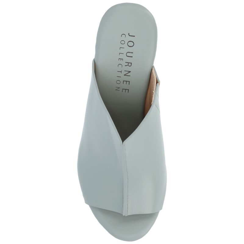 Journee Collection Womens Lorenza Tru Comfort Foam Platform Clog Open Toe Sandals, 5 of 11