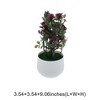 Unique Bargains Tree Artificial 12-Piece Tree Rose Arrangement Plastic 3.54"x3.54"x9.06" 1 Pcs - 3 of 4