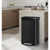 21 Gallon / 80 Liter Stainless Steel Trash Can with Lid, Large Garbage Can for Kitchen, Rustproof Step-on Kitchen Metal Trash Bin - 2 of 4